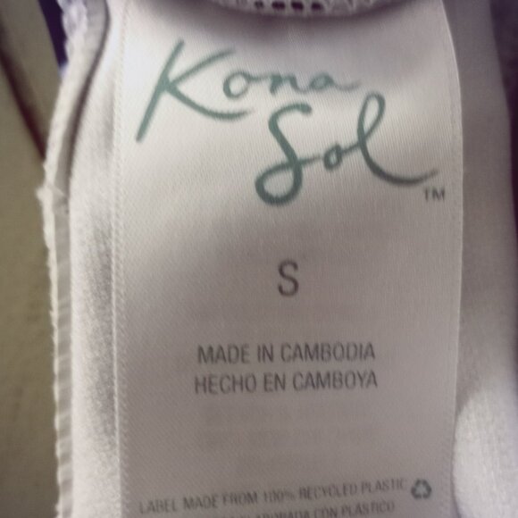 'KONA SOL' Target Blue & White Gingham check swimsuit Size S NWOT - Picture 6 of 6